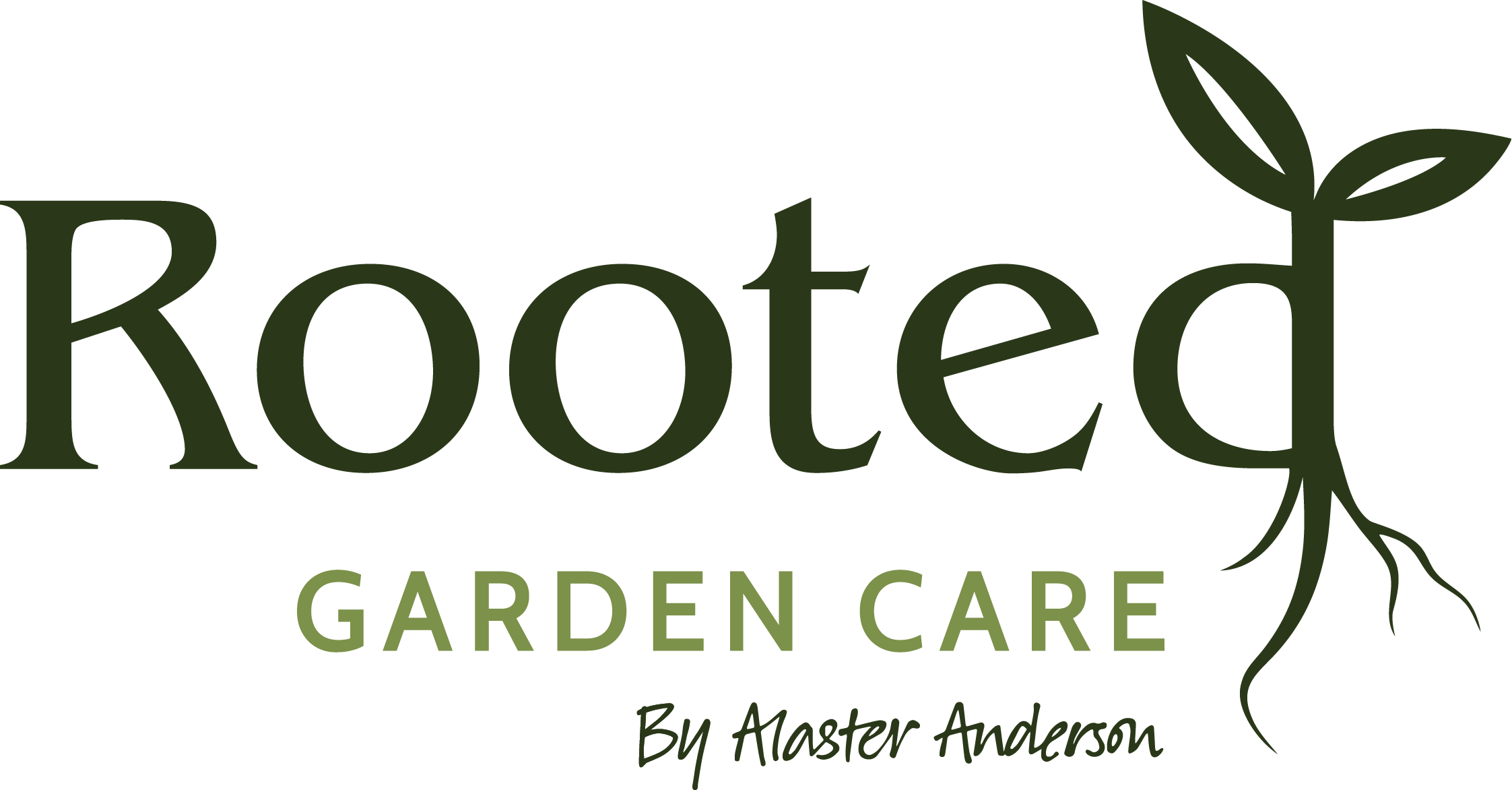 Rooted Garden Care Logo